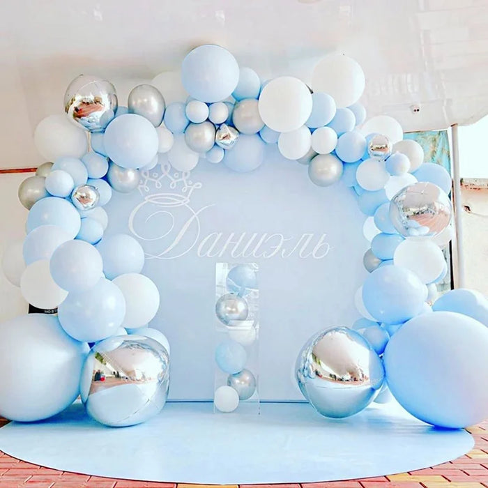 Kit de arco de guirnalda de globos para decoración de bodas y fiestas de cumpleaños para niños y adultos, bolas de látex para baby shower y revelación de género