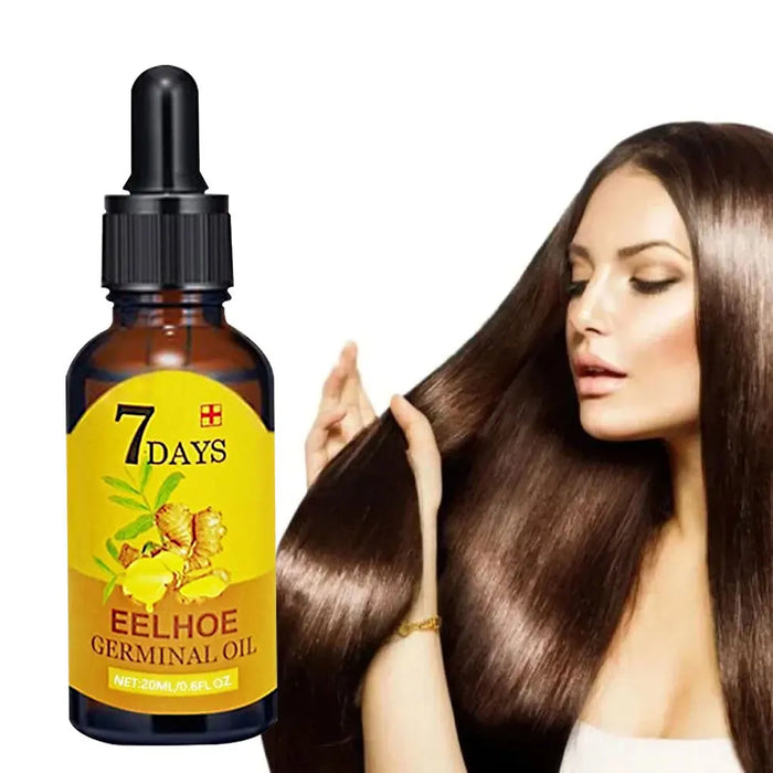 Aceite para el crecimiento del cabello 7 en 1: fórmula natural de 10/20/40 ml para un cabello fuerte y saludable