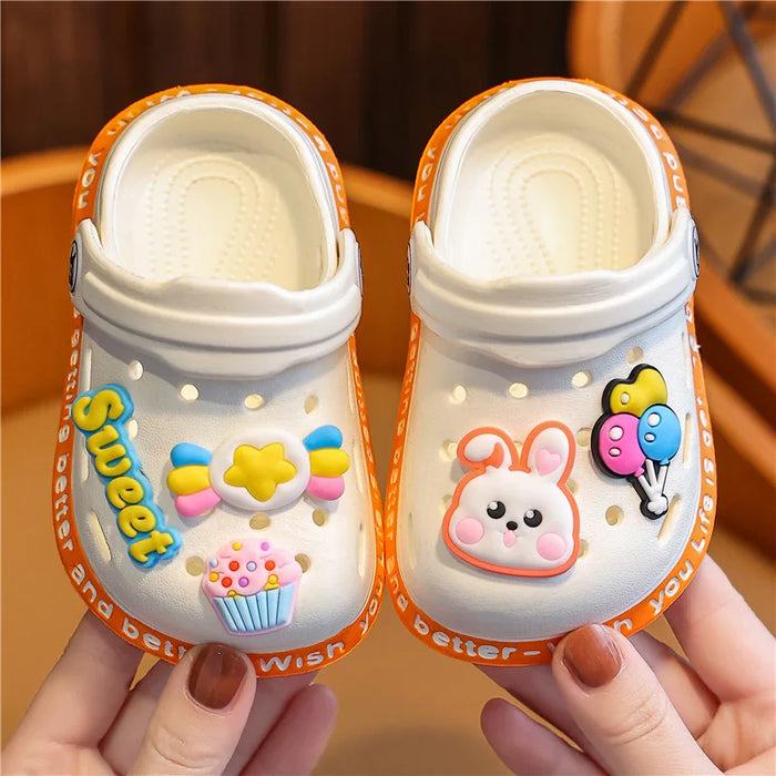 Sandales et pantoufles de personnages de dessins animés pour enfants - Chaussures d'intérieur douces et antidérapantes pour garçons et filles