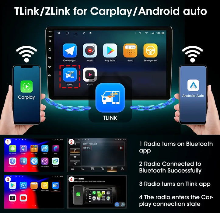 Autoradio 2Din Android 12 avec CarPlay et GPS pour Chevrolet AVEO T250 2006-2012 - Lecteur multimédia et système de divertissement