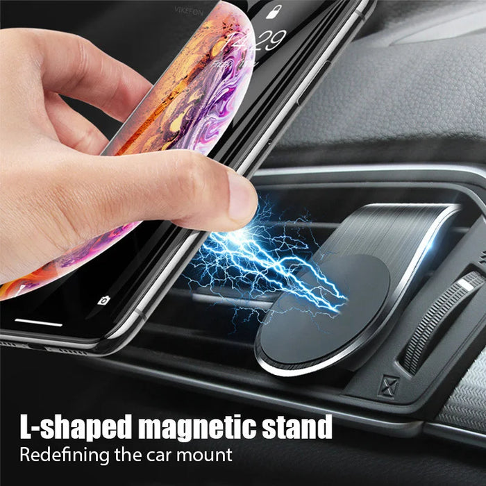 Magnetic Car Phone Holder for Air Vent - Universal Mobile Holder for iPhone, Samsung, Xiaomi