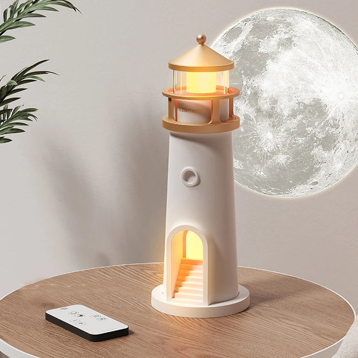 Veilleuses phare au clair de lune avec capteur de mouvement et musique Bluetooth pour cadeaux de Noël et d'anniversaire