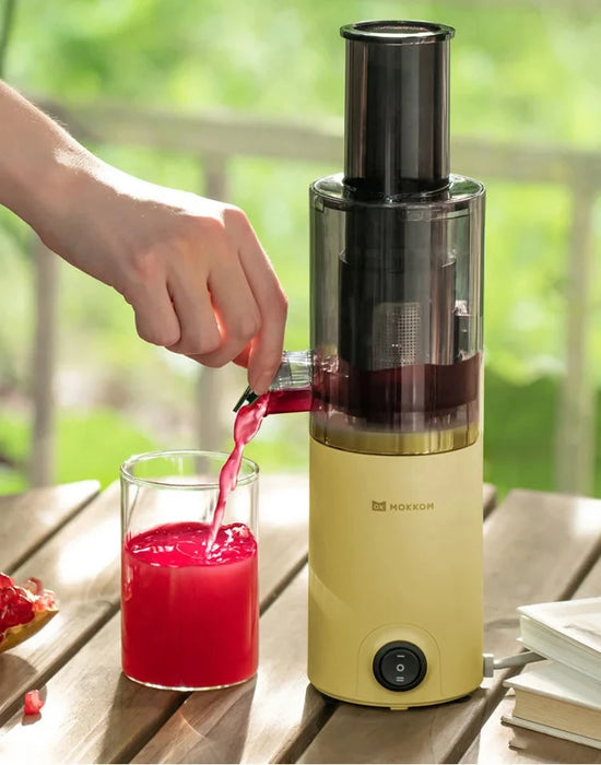 Compact Slow Juicer for Home - Automatic Multifunctional Fruit Juicer with Residue Separation