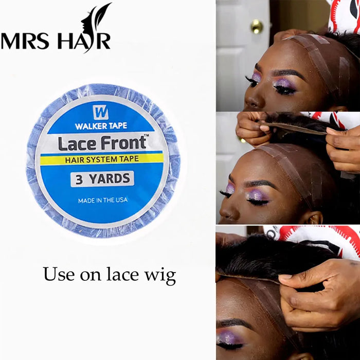 Ruban adhésif double face de 3 mètres 0,8 cm pour perruques et extensions de cheveux Lace Front