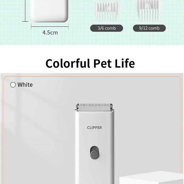 Schnurlose Hundeschermaschine, wiederaufladbarer Tierhaarschneider, geräuscharm, professionelle Katzen- und Welpenschermaschine, elektrische Schermaschine