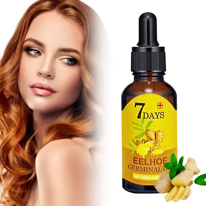 Aceite para el crecimiento del cabello 7 en 1: fórmula natural de 10/20/40 ml para un cabello fuerte y saludable