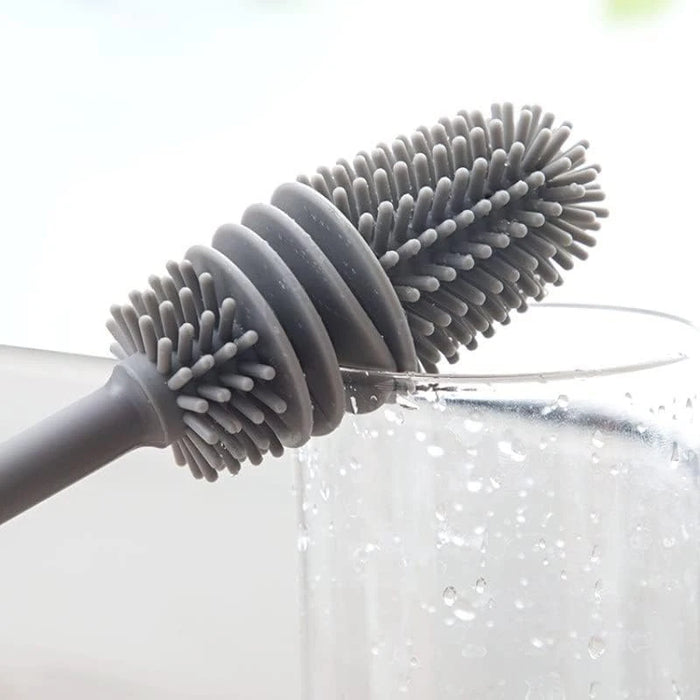 Brosse à tasse en silicone pour nettoyer les tasses - Pas de coins morts ni de crevasses, brosse en plastique pour nettoyer les bouteilles de lait à la maison