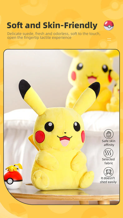 Kawaii Pikachu Plüschtier – süße Katzenpuppe und Kissen als Geschenk für Kinder und Freunde – Geburtstags-Heimdekoration