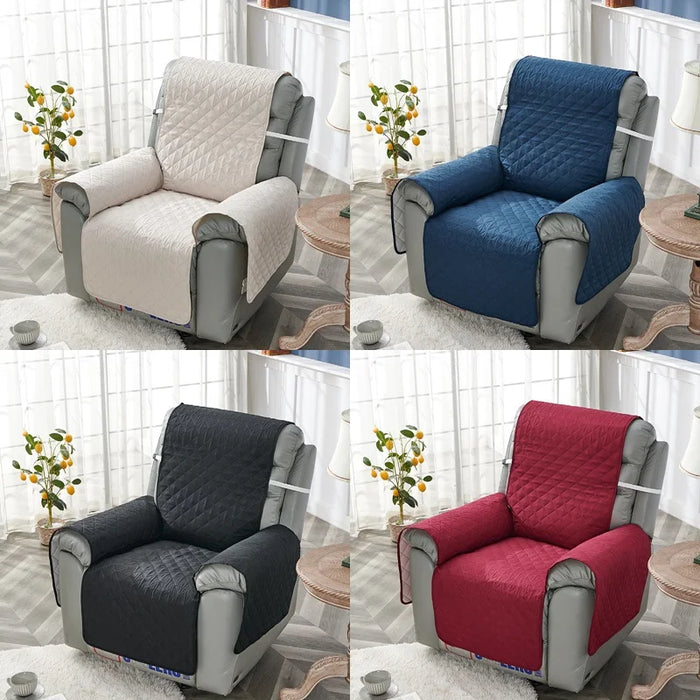 Housse de canapé matelassée pour fauteuil inclinable - Protection pour animaux et enfants avec fonction antidérapante