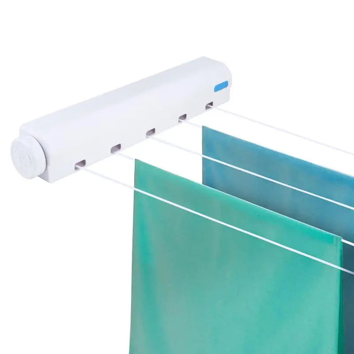 Wall Mounted Automatic Telescopic Clothesline - Retractable Indoor Washing Line with 4/5 Lines, Ideal for Drying Clothes and Towels