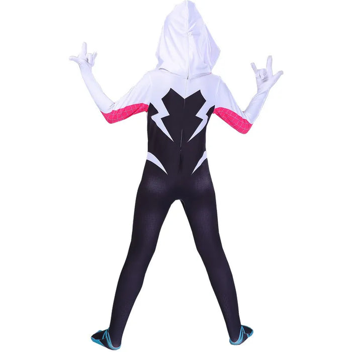 Costume 3D Spider Gwen pour filles et femmes – Parfait pour Halloween et cosplay.