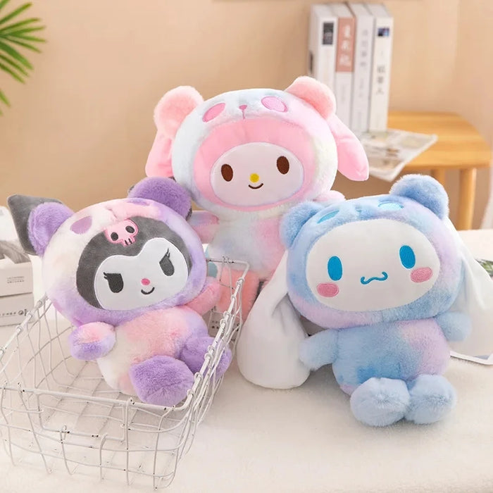 Sanrio 25Cm Anime Kuromid juguetes Kawaii Mymelody Cinnamoroll peluche suave Animal relleno muñeca almohada regalo de Navidad Decoración