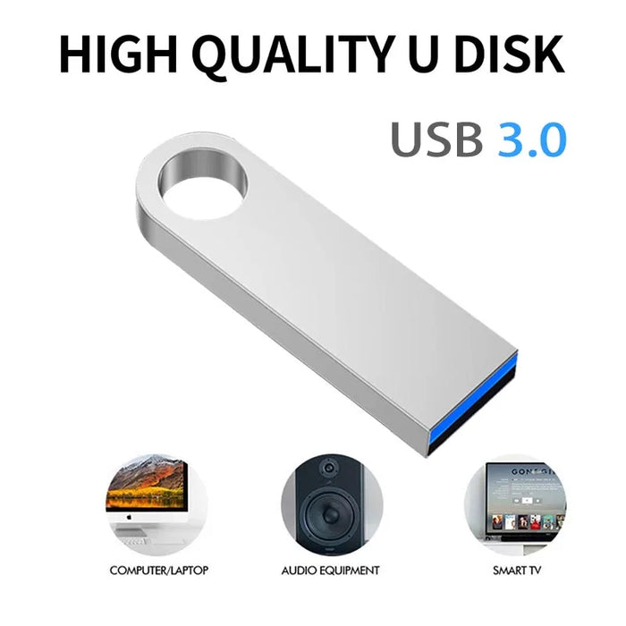 Unidad flash USB 3.0 8GB 16GB 32GB 64GB 128GB Disco metálico 3.0 Pen Drive