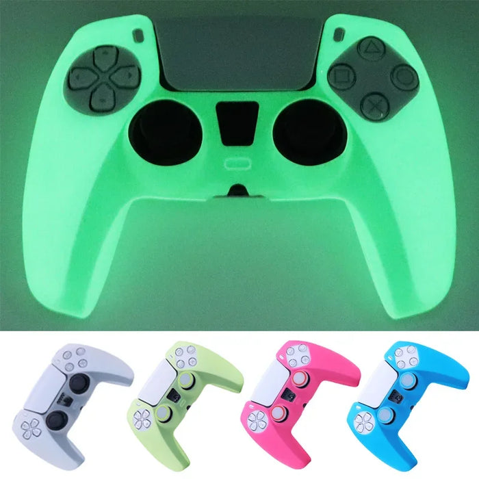 Coque en silicone souple lumineuse pour manettes PS5 - Accessoires de jeu pour manette de jeu