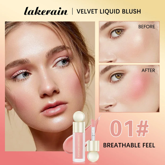 Matte Liquid Blush Velvet Rouge Orange Peach Face Color Lasting Beauty Natural Cheek Color Cream Rouge Makeup 7,5 ml