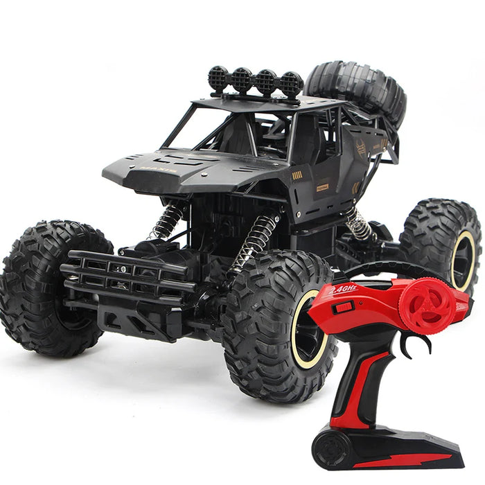 RC-Geländewagen mit Allradantrieb und LED-Beleuchtung – ferngesteuerter Buggy und Truck im Maßstab 1:12/1:16, ideales Spielzeug für abenteuerlustige Kinder