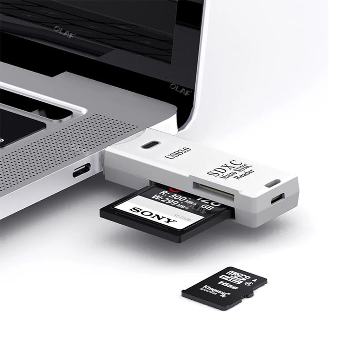 Hochgeschwindigkeits-2-in-1-USB-Kartenleser für Micro SD und TF – perfekt für PC und Laptop