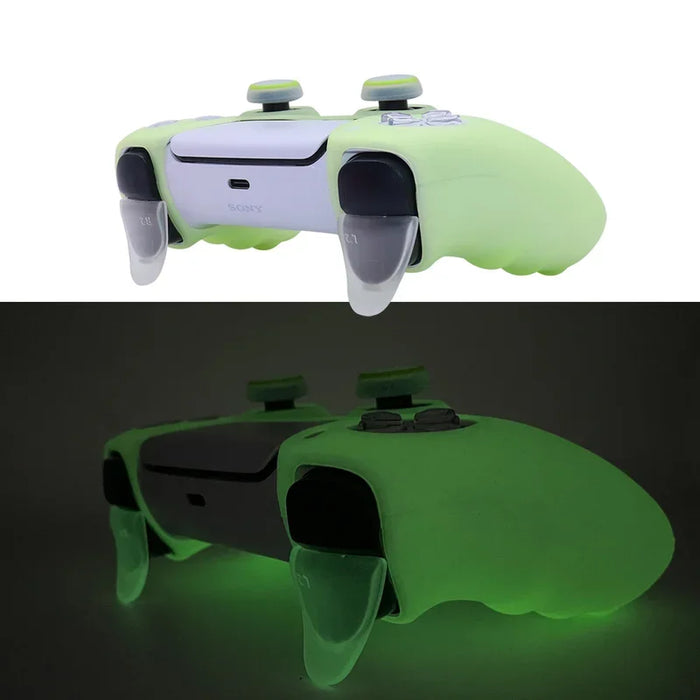 Coque en silicone souple lumineuse pour manettes PS5 - Accessoires de jeu pour manette de jeu