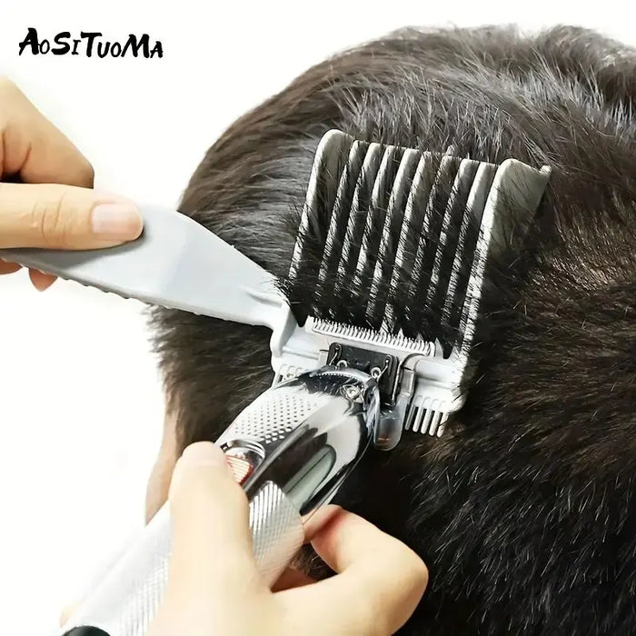 Peigne de coupe de cheveux professionnel pour hommes, peigne de barbier, peigne à dessus plat protégé contre la chaleur et peigne de coupe