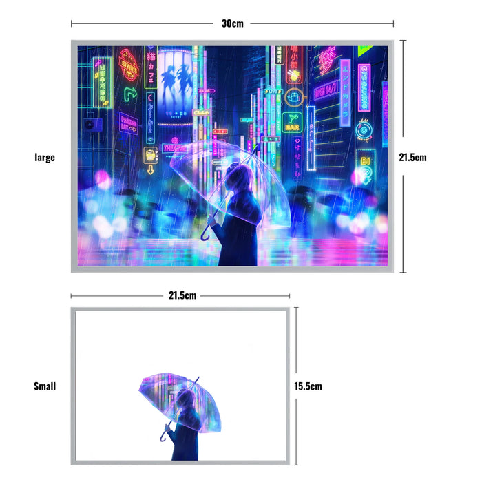 LED-Neonlicht mit Anime-Mädchen, HD-Fotos, einfacher USB-Anschluss mit Dimmer, einzigartige Geschenke für die Inneneinrichtung und Stimmungslampe