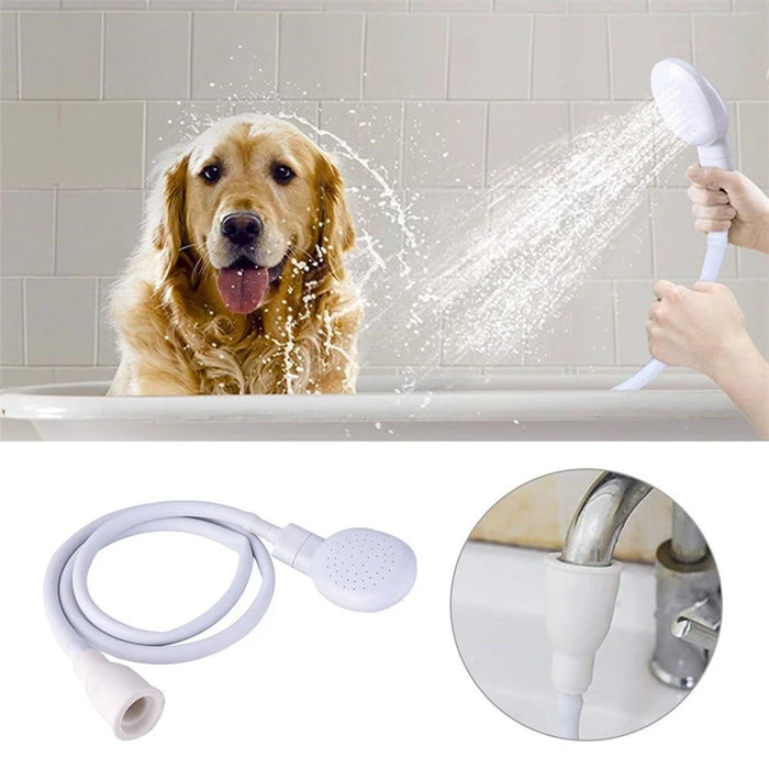 Multifunktionale Haustierdusche – einfaches Baden für Hunde und Katzen mit Gartenbrause und 1,3 m Verlängerung