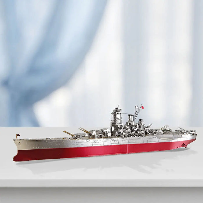 Piececool Modèle de puzzle 3D en métal : HMS Hood & Richelieu Warships – Jouets de puzzle pour adolescents et entraîneurs de cerveau