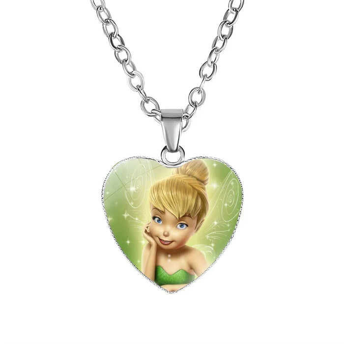 Disney Frost Moana trenzado Aladdin collar corazón encanto princesa accesorios niños regalos