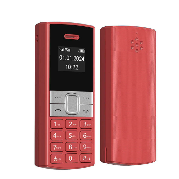 SERVO BM150 Super petit téléphone portable avec 2 cartes SIM en veille, numérotation abrégée, enregistrement automatique des appels et liste noire - Mini bouton, le plus petit téléphone