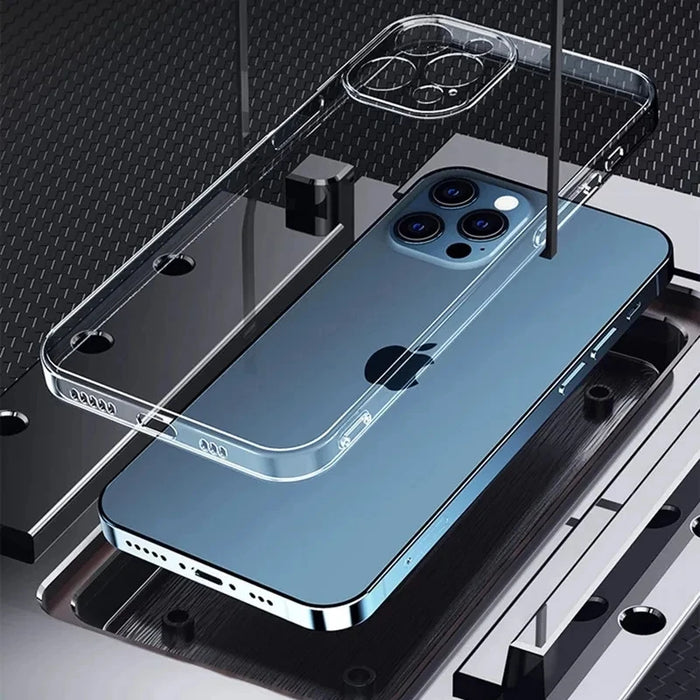 Transparente weiche TPU-Silikonhülle für iPhone 11 12 13 Mini 14 15 Pro Xs Max X XR 8 7 6 6s Plus SE 2020 2022 Klare Rückseite