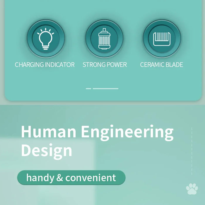 Schnurlose Hundeschermaschine, wiederaufladbarer Tierhaarschneider, geräuscharm, professionelle Katzen- und Welpenschermaschine, elektrische Schermaschine