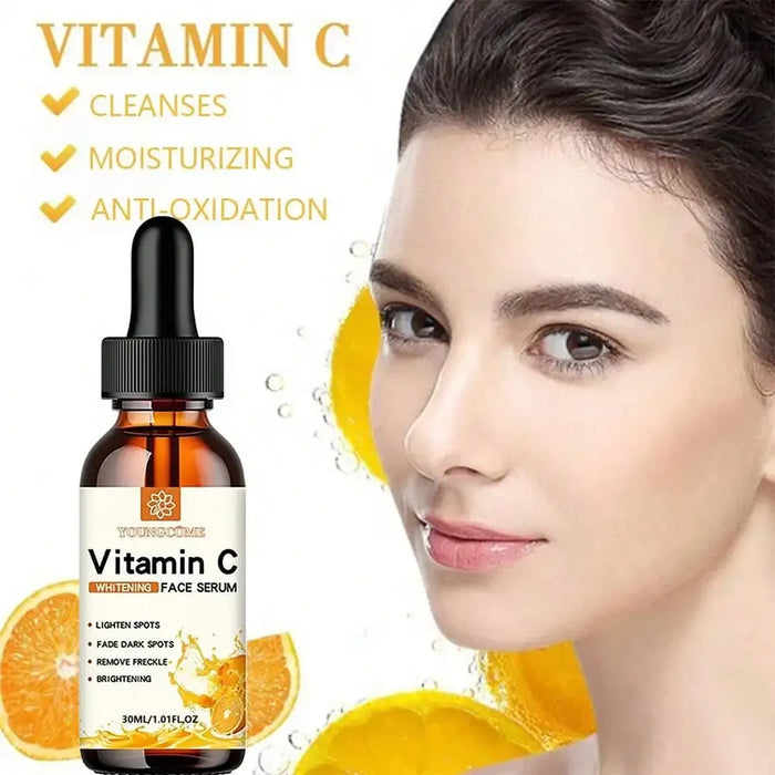 Vitamin-C-Gesichtsessenz mit Hyaluronsäure – Entferner dunkler Flecken, feuchtigkeitsspendend, reparierend und Anti-Aging – 30 ml