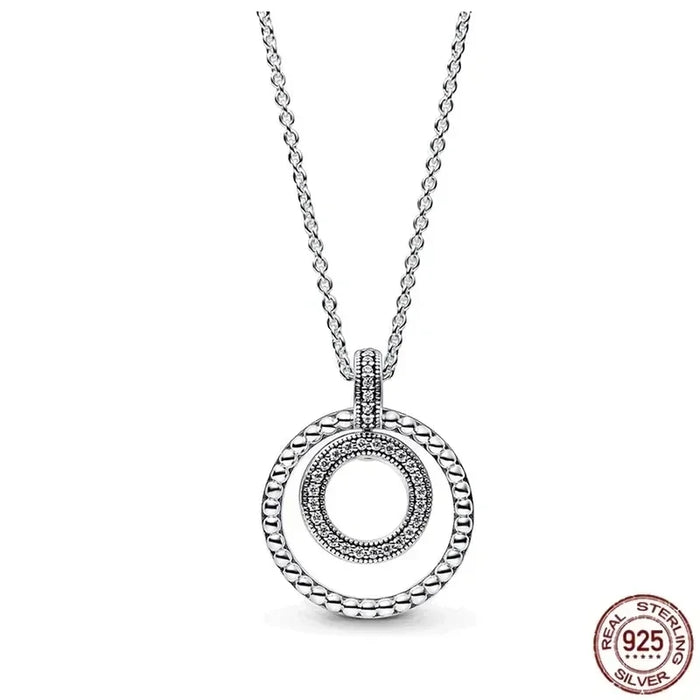 Eleganter Anhänger aus 925er Sterlingsilber mit glänzenden Herzen, perfekt für Pandora und als Geschenk für Paare