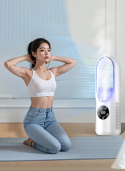 Xiaomi Mijia – climatiseur Portable, ventilateur électrique, refroidisseur USB, sans lame, 6 vitesses, minuterie silencieuse, refroidisseur, humidificateur