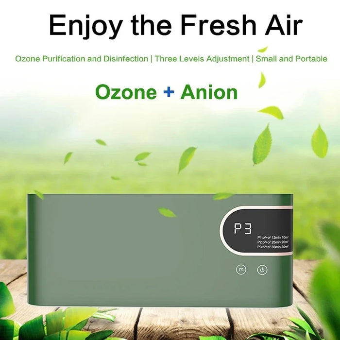 Générateur d'ozone innovant 2024 – Solution efficace de purificateur d'air et de désinfection pour votre maison, combat les odeurs désagréables dans les toilettes, la cuisine et les zones pour animaux de compagnie.