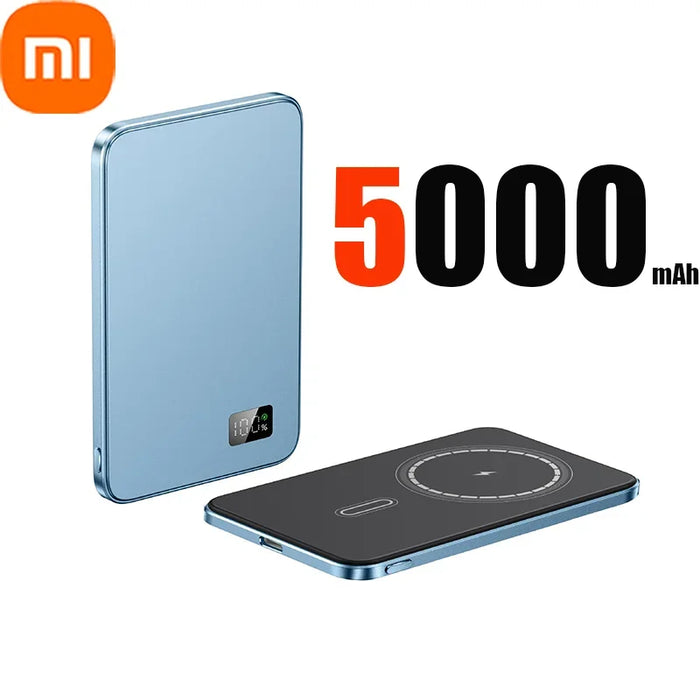 Xiaomi 10000 mAh dünne magnetische kabellose Powerbank PD25W, schnell aufladbarer, tragbarer externer Akku für Magsafe für iPhone und Samsung