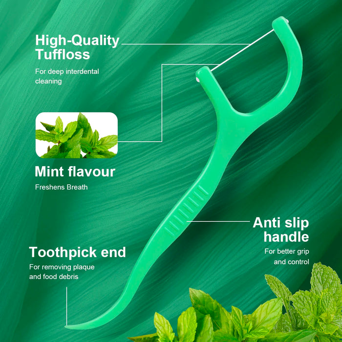 Mint Floss Stick – Tragbare Einweg-Zahnseide – Mundpflege – Tiefenreinigung – Interdentalreinigung