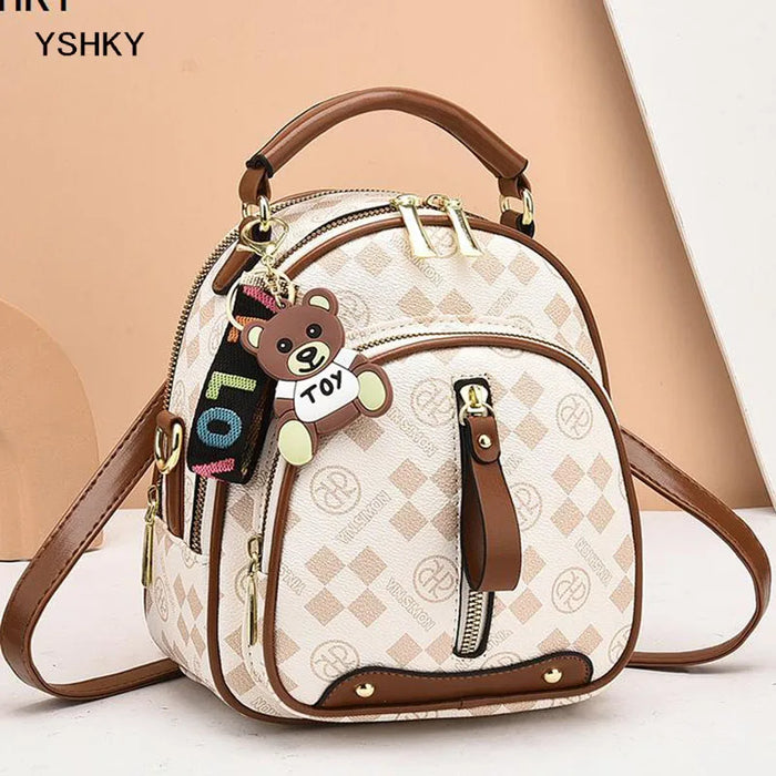 Chic Women's Large Capacity PU Bucket Handbag with Lychee Pattern - Versatile Crossbody Messenger Bag