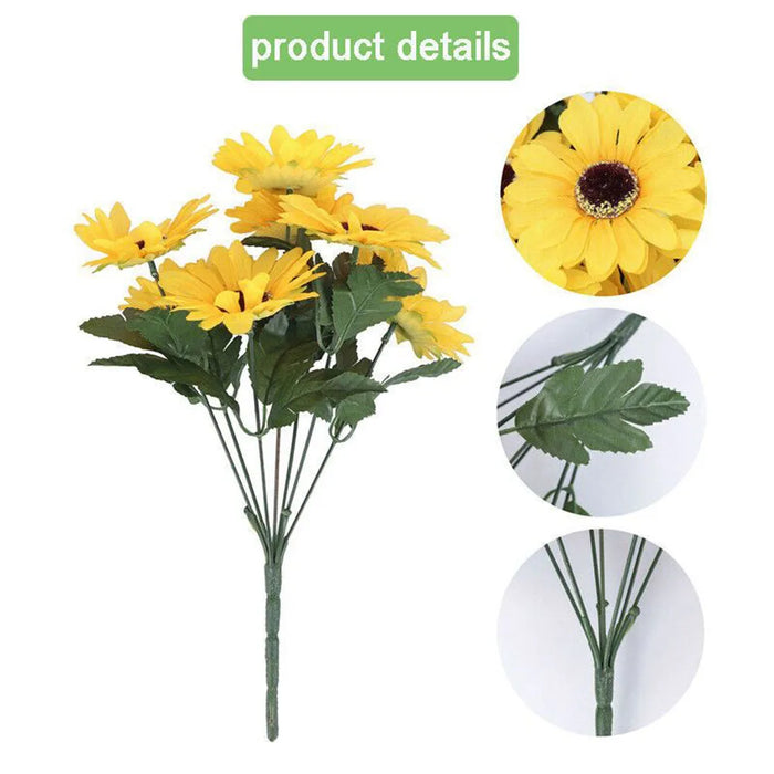 Lifelike Artificial Sunflowers for Home and Event Decoration