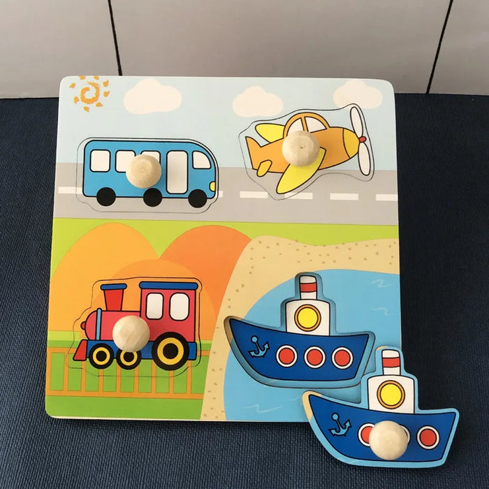 Jouets en bois Montessori pour enfants de 1 à 3 ans, jeux de développement et puzzles pour les tout-petits, jeux d'apprentissage éducatifs