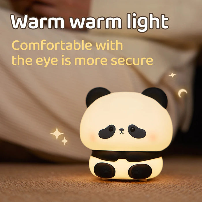 Cozy Panda Nachtlampe – Stilvolle LED-Beleuchtung für Kinder- und Schlafzimmer