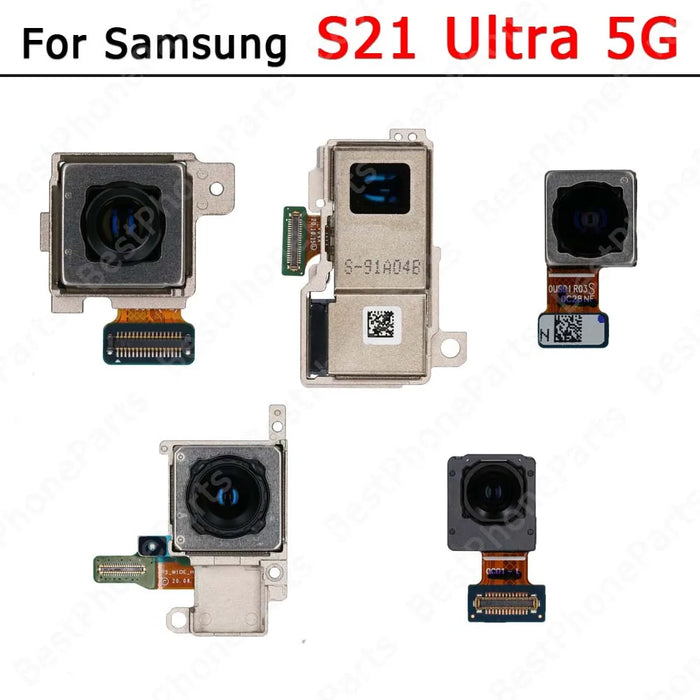 Rear and Front Camera for Samsung Galaxy S21 Ultra 5G G998B G998U - Selfie and Rear Camera Module Spare Parts