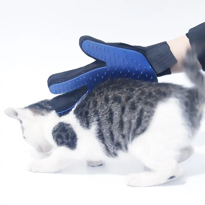 Gants en silicone pour animaux de compagnie - Épilation des poils de chat et de chien avec des gants en caoutchouc