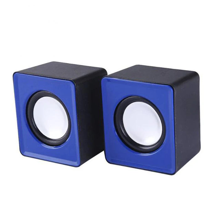 Altavoces de audio compactos alimentados por USB para ordenador y portátil - Mini caja de música acústica