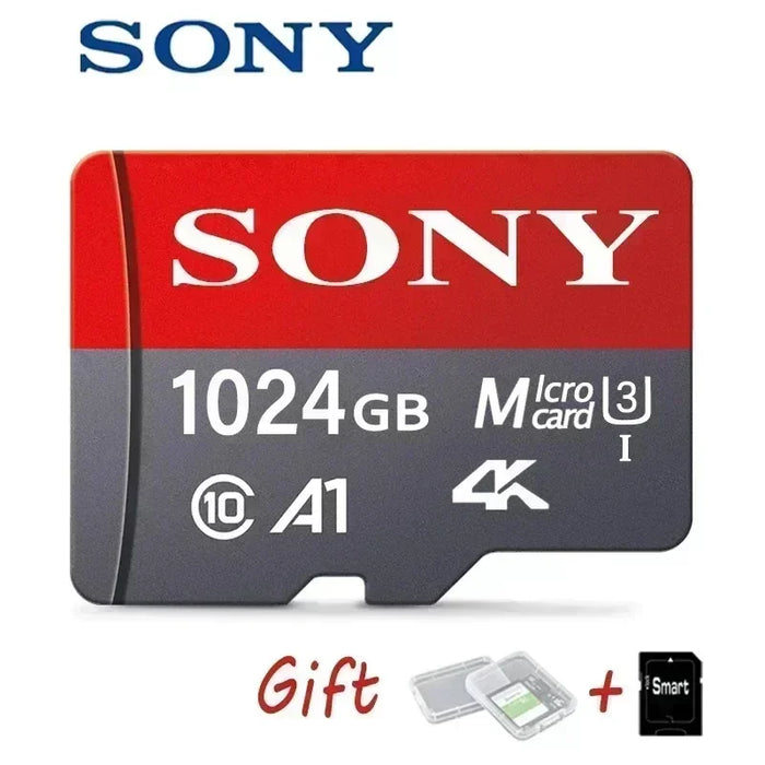 SONY Tarjeta Micro SD Mini Memoria Clase 10 32GB 64GB 128GB 256GB U3 4K Memoria Flash de Alta Velocidad TF Mecard C10