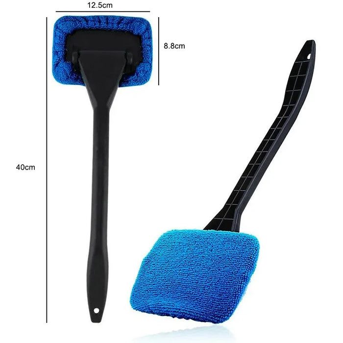 Outil de nettoyage de pare-brise à long manche, brosse de nettoyage de vitres efficace pour voiture et maison