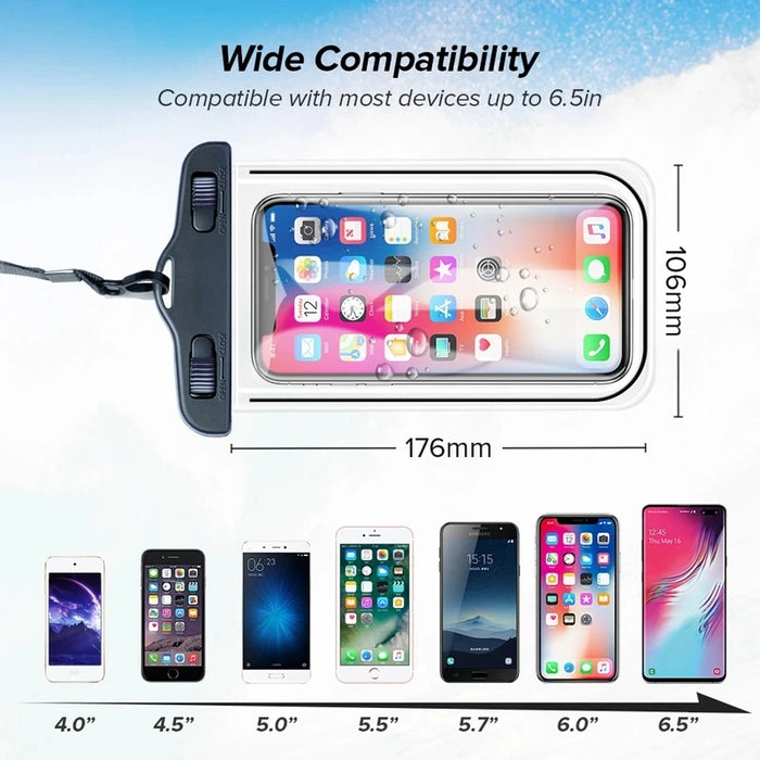 Coque de téléphone étanche pour la natation, étui de protection sous-marine universel pour iPhone 12 Pro, Xs Max, XR, X