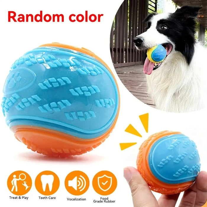 Pelota interactiva duradera para perros para limpiar y jugar los dientes, juguete para masticar perfecto