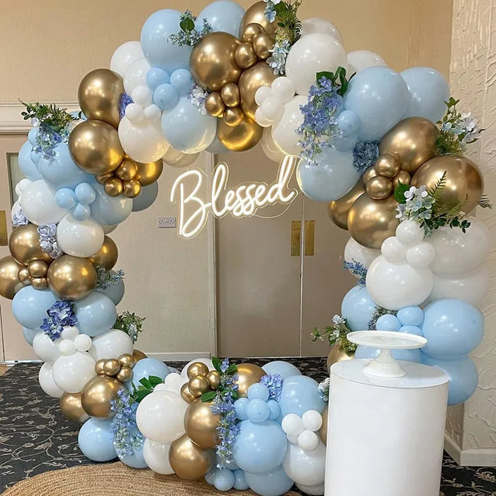 Kit de arco de guirnalda de globos para decoración de bodas y fiestas de cumpleaños para niños y adultos, bolas de látex para baby shower y revelación de género