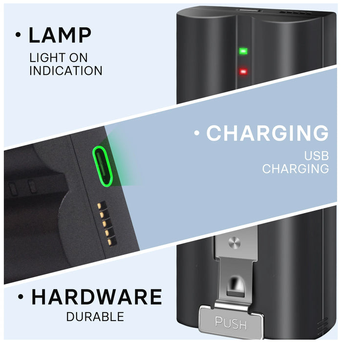 Laddningsbart 6040mAh Litiumjonbatteri för Ring Dörrautomater 4/3/2 och Stick Up Cam (2:a & 3:e generationen) - 3.65V Standardersättning