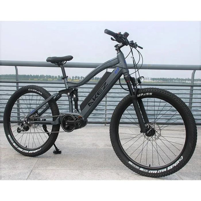 Vélo électrique XOFO 27,5 pouces avec moteur 1000 W et batterie longue durée 48 V 17 Ah – VTT électrique avec moteur central et freins hydrauliques